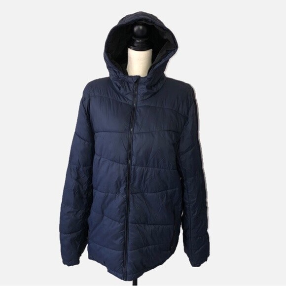 Spyder Nexus Mens Puffer Jacket Size Medium Dark Blue Navy Water-Resistant - Picture 1 of 11